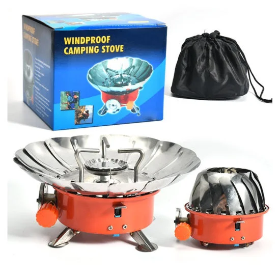 Windproof camping stove