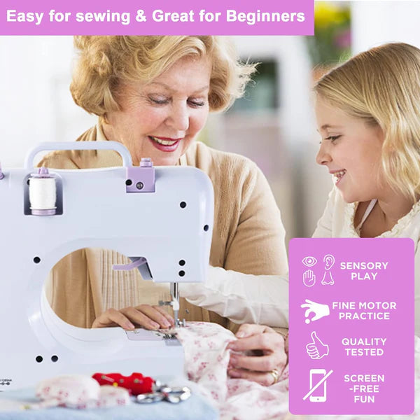 Sewing Machine with 12 Built-in Stitches